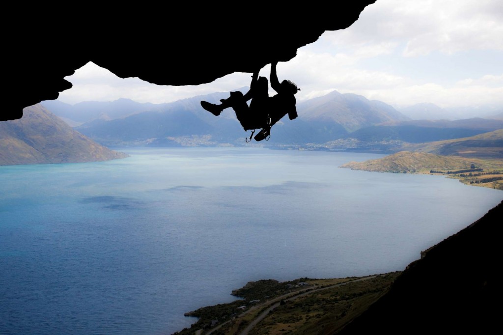 Jake Climibing in Queenstown