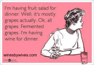 Wine Fruit Salad
